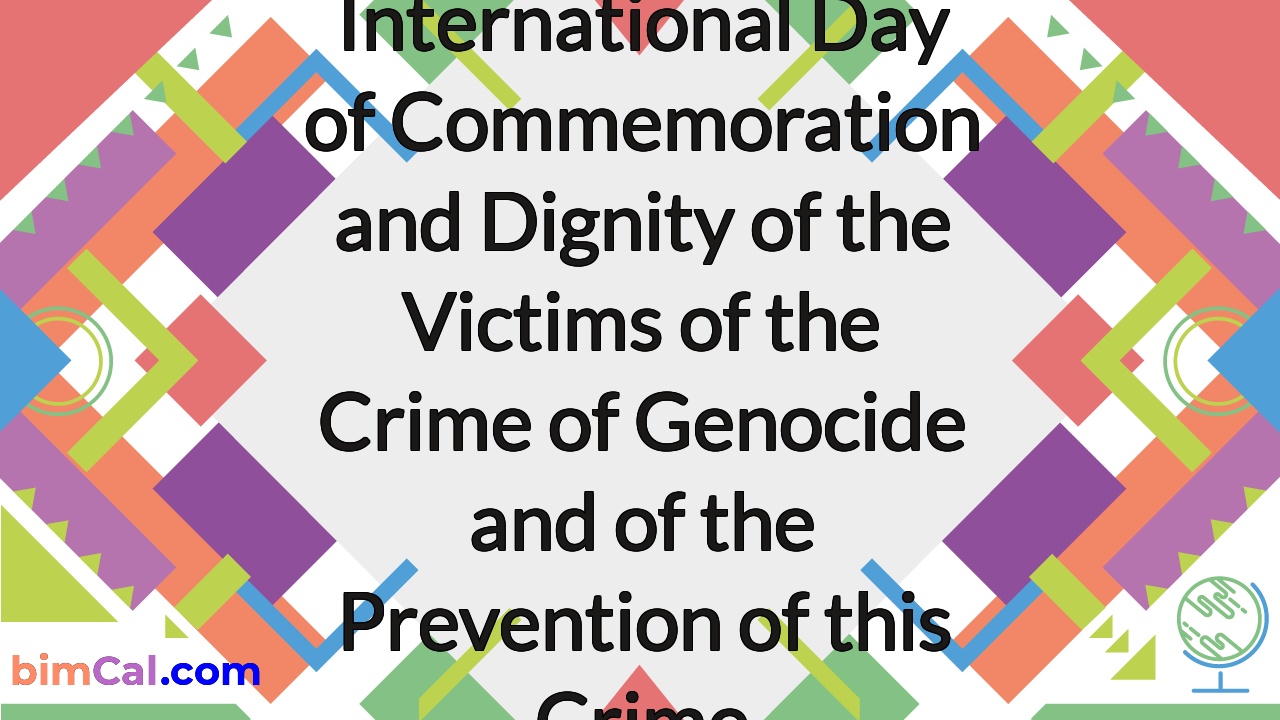 International Day of Commemoration and Dignity of the Victims of the