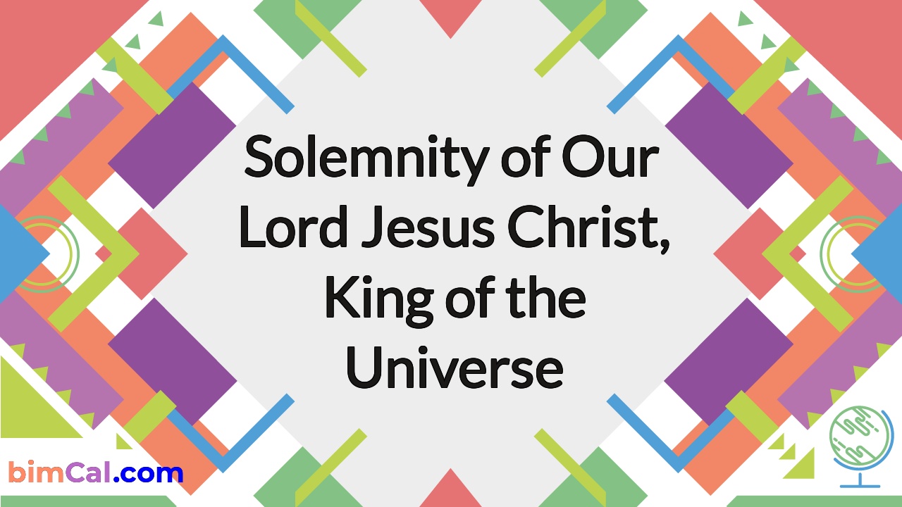 Solemnity Of Christ The King