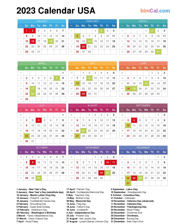 2023 Orthodox Calendar - bimCal.com